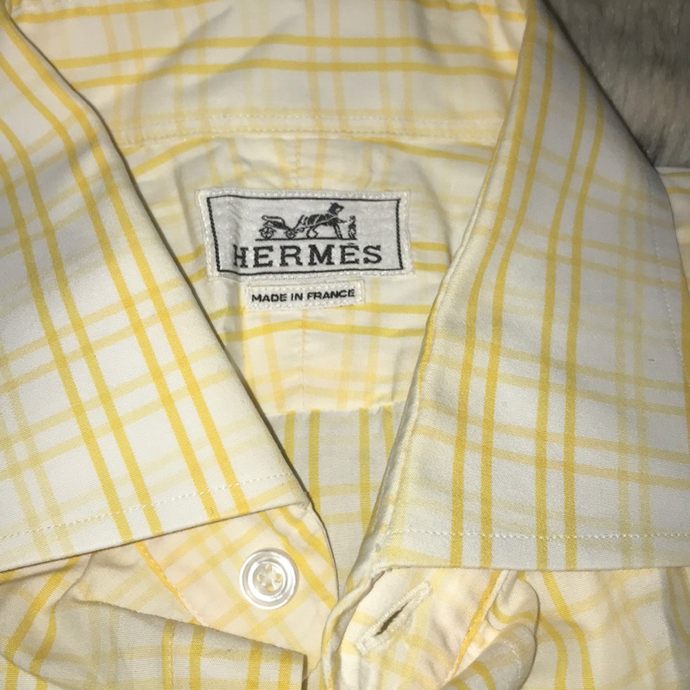 Men’s Hermès button up shirt